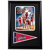 2009 Cleveland Cavaliers Photograph with Team Pennant in a 12" x 18" Deluxe Frame