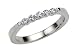 14k White Gold Classic Round 5-Stone Diamond Wedding Band (1/4 cttw, H-I Color, SI1-SI2 Clarity)