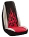 Elegant Flame Design Seat Covers - Red Flame