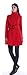CHAREX Womens Winter Woolen Trench Coat with Belt Stand Collar Outwear Overcoat