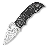 S Black Almite Knife PlainEdge Black Aluminum Handle Model C109BKP