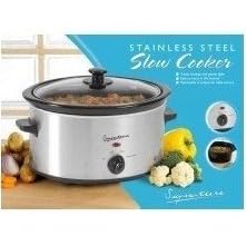 Slow Cooker Stainless Steel 3.5-Litre Capacity