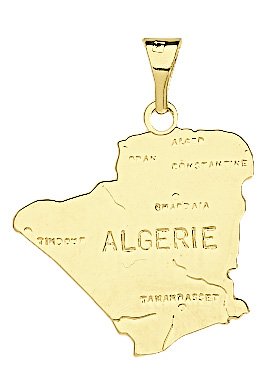 Pendentif Alg�rie plaqu� or