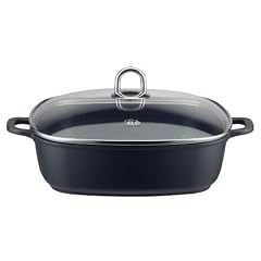 Elo 97079 Quadratische Servierpfanne / Rubicast / 28 x 28 cm / mit Glasdeckel