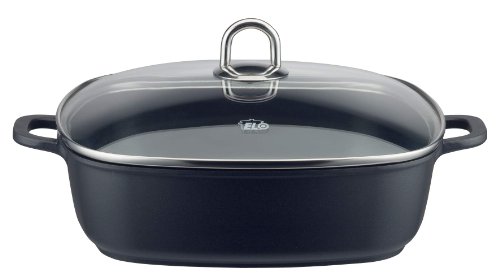 Elo 97079 Quadratische Servierpfanne / Rubicast / 28 x 28 cm / mit Glasdeckel