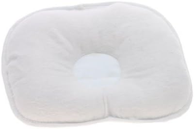 Soft Cotton Bear Infant Pillow Mat with Concave Center for Flat Head Prevention for Baby Sleeping (Pink)