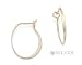 Ed Levin Gold Harp Earrings