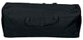 18''x6''x7 BLACK CANVAS DUFFLE BAG