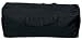 18''x6''x7 BLACK CANVAS DUFFLE BAG