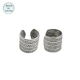 Sterling Silver Ear Cuffs Antique Design