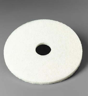 3M 4100 23 in White Super Polish Pads 175 to 600 RPM 61-5000-4514-3 Pads per Box 5