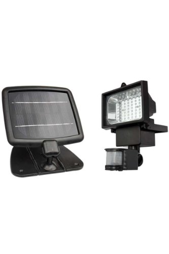 New Evo 56 Black Finish Solar Outdoor Security Light