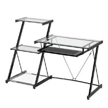 Z-Line Nero Desk and Bookcase