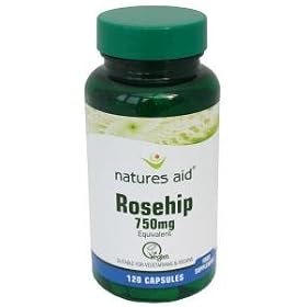 Natures Aid Rosehip (750mg 120 vegan capsules)