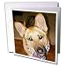 Sandy Mertens Dog Designs - German Shepherd Unconditional Love - Greeting Cards-12 Greeting Cards with envelopes