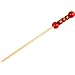 Solia VO11801 Bamboo Red String Pearl Skewer, 4.7" Length (Case of 2000)
