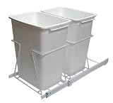 KV Slide Out Bin Double 35 Quart White