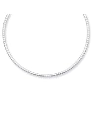 Sterling Silver 16in 2mm Cubetto Necklace. Metal Wt- 8.1g
