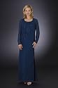 Midnight Blue Formal Evening Dress with Jacket - Mother of Bride & Groom, Wedding, Party, MOB Gown by Sean Collection (7279)