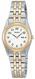 Seiko #SXA124 Women's Two Tone Casual Bracelet Watch