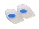 LA Brace Silicone Gel Heel Cups/Pads 100% Medical Grade Silicone (1Pair) (Large UK Size 6-9)