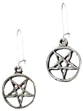 Witches Knot Pentagram Pentacle Earrings Wiccan Wica Pagan Metaphysical Religious Amulet Jewelry