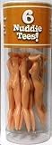 Nuddie Naked Lady Golf Tees - Tube of 6 Tees