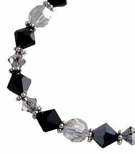 Black Tie Chunk Bracelet