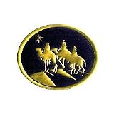 Three Wise Men Embossed Sticker Seals