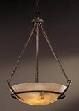 Minka Lavery Lights 682-14 Bowl Pendant Nutmeg Calavera Transitional foyer pendants