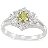 18K White Gold 0.295ct Diamond & White Diamond Ring - Size N