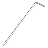 uxcell 六角レンチ インナー六角型 ボールエンドデザイン L字状 金属材質 エンドスパナ