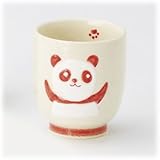 【波佐見焼 湯呑】 赤パンダ 湯呑 3個組 〔キャッシュバックキャンペーン対象商品〕