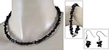 Crystal jewelry set, 'Dark Knight' 16 L