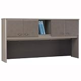 Series A Pewter 72 Hutch By Bush Furniture Office Product