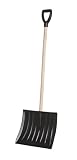 Erapro B-5 18-Inch Poly Blade Flat Snow Shovel With 36-Inch Sanded Wood Shaft