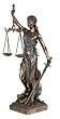 Lady Justice Bronze Finish Statue Justicia Law Themis
