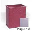 Chelsea Collection Square Wastebasket Purple Ash