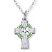Sterling Silver Celtic Cross and 13-inch Chain for Children