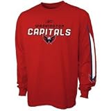 Reebok Washington Capitals Red Sharp Edge Long Sleeve T-shirt