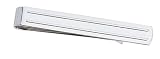 14k White Gold Bright Polished Tiebar w/ Brushed Raised Ribs