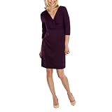 Merona® Petites Ponte Faux Wrap Dress - Burgundy