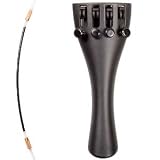 Wittner 1/16 Violin Aluminium-Alloy Tailpiece with 4-tuners and Nylon Tailgut