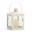 Small Ivory Color Glass Lantern - Style 37440