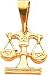 14K Gold Virgo Zodiac Charm
