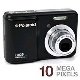 Polaroid i1035 - Digital camera - compact - 10.0 Mpix - optical zoom: 3 x - supported memory: MMC,... by Polaroid