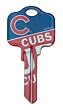 Chicago Cubs Kwikset KW1 House Key