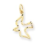 14k Dove Pendant