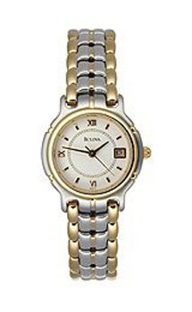 Bulova Ladies Two Tone Watch 98M75