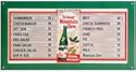 Mountain Dew Menu Board Metal Sign